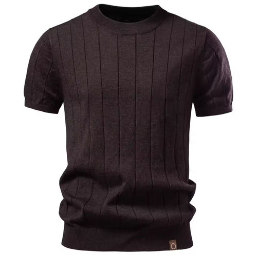 Men's Stripe Polo Shirt Old Money