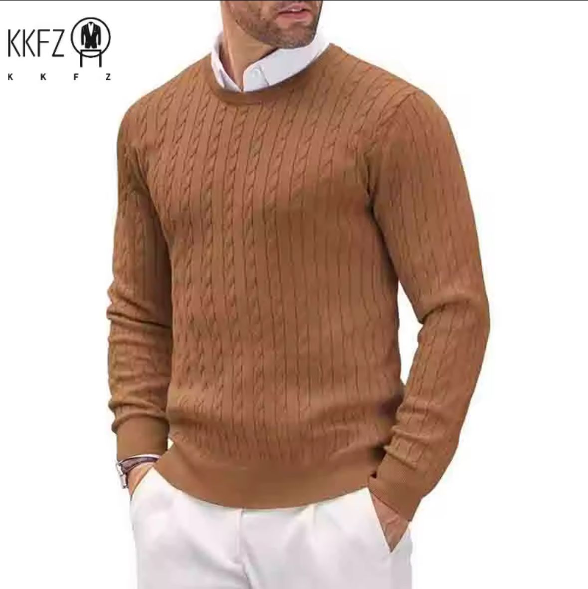 Men’s Textured Knit Sweater