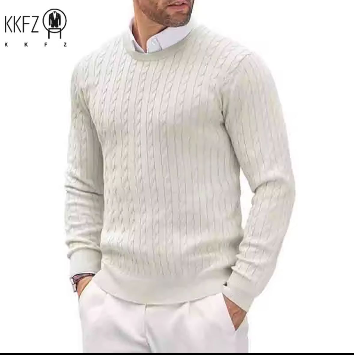Men’s Textured Knit Sweater